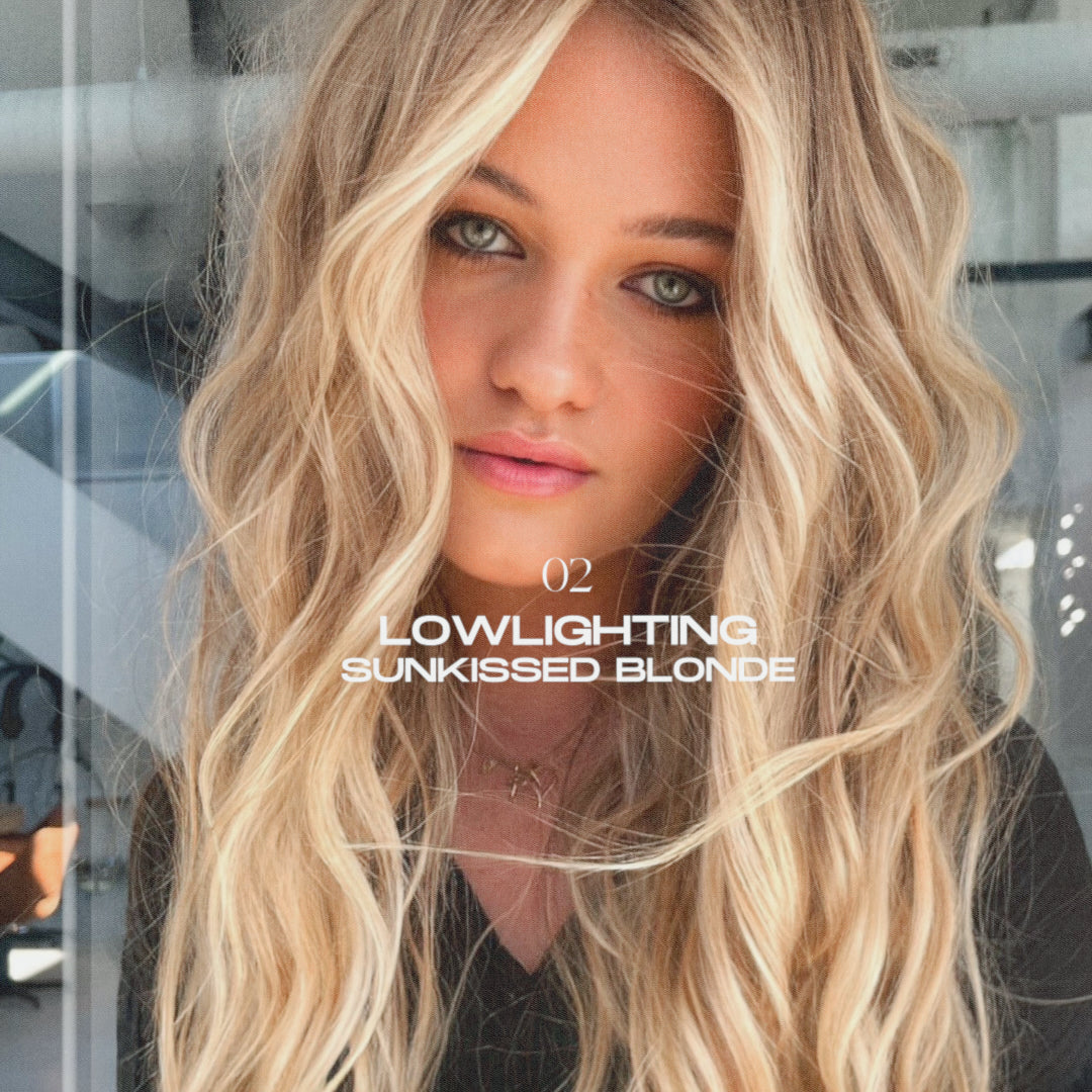 Lowlighting for a sun-kissed blonde